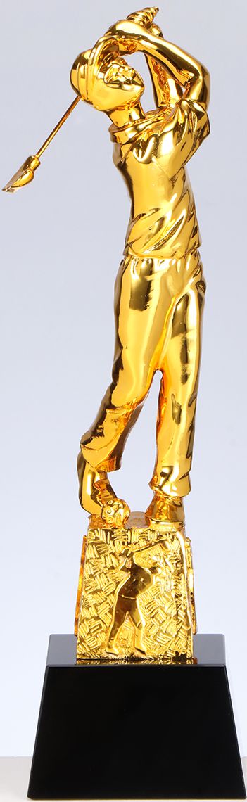 Bild von Golf-Figur auf Glas-Sockel